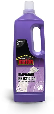 VINFER Matón Limpiador Insecticida, con efecto insecticida ya que elimina cualquier tipo de insecto rastrero, perfume a lavanda, 1 L