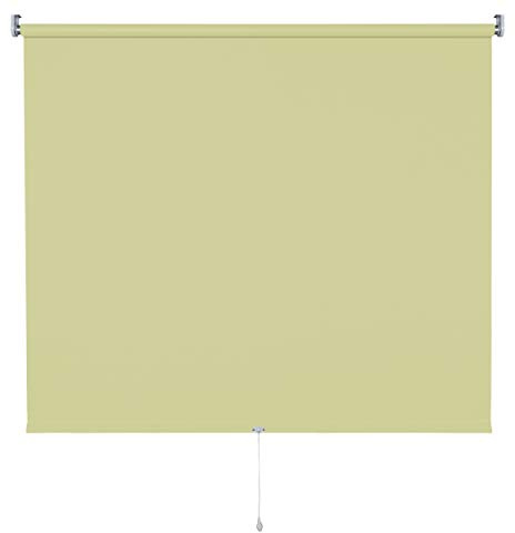 Verdunkelungsrollo Springrollo Mittelzugrollo 13 Farben klemmfix Rollo ohne Bohren Breite 62-202 cm Höhe 180 cm Fenster Vorhang blickdicht verdunkelnd klemmbar Klemmträger (102 x 180 cm / Grün)