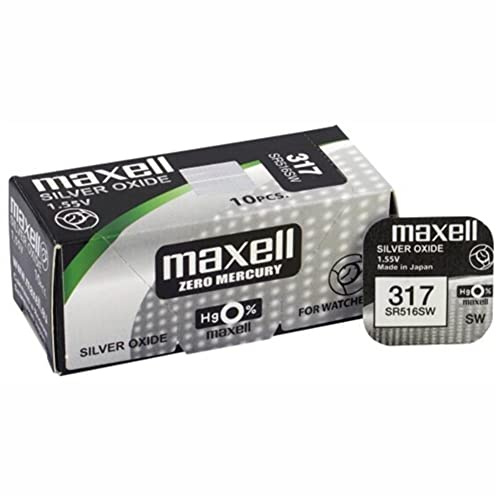 MAXELL SR-516SW 10 PACK BATTERIE