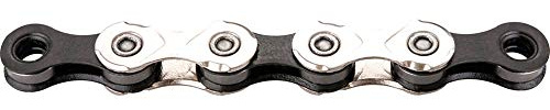 KMC Unisex – Erwachsene X11 Kette, Silber,schwarz, 1/2 X 11/128 118GL SI/SW