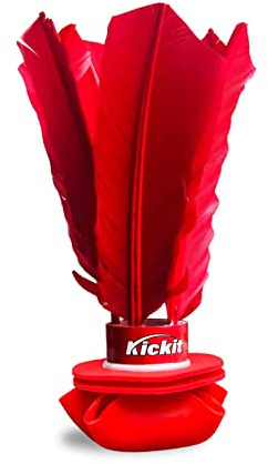 Kickit | The Original Birdie Soccer Trainer | Play Outdoors, Indoors or Backyard, Beach or Tailgate, All Ages Fun & Travel Friendly (Red)