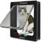 CEESC Large Cat Flap (Outer Size 11 x 9.8), 4 Way Locking Large Cat Flap Door for Interior Exterior Doors, Weatherproof Pet Door for Cats & Doggie with Circumference < 24.8 (Black)