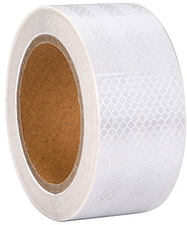 XFXIA Reflective Tape White Reflector Tape Waterproof Self-Adhesive10m*5cm | Outdoor Safety Tape for Car Truck Motorcycle Boat Bike Trailer Camper Balance Baby Strollers Helmets on Night