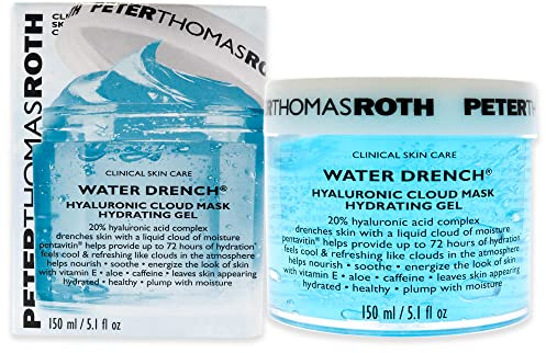 Peter Thomas Roth Water Drened, maschera idratante con acido ialuronico, fino a 72 ore di idratazione, colore: bianco