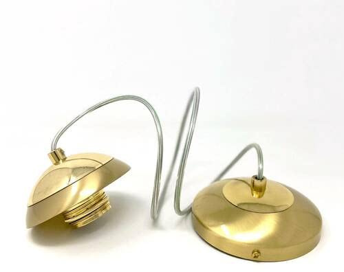 Lampenaufhängung aus Messing mit Fassung E27 für Gläser mit Öffnung 42mm