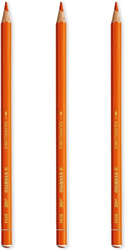 STABILO All Aquarell-Effekt-Bleistifte, 3 Stück, Orange