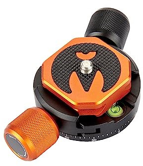 3 Legged Thing Pano Clamp with QR-Octa Plate - 360˚ Mechanism Arca-Swiss Compatible Clamp and Quick Release Plate for Panoramic Shots (PAN-CLC)