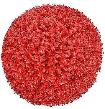 HUHJYUGE Bola de Cesped Artificial Redonda 30cm, Realista Bola de Topiario de Boj, Duradera Bolas de Plantas Colgantes Resistente Intemperie, para Exteriores, para Trasero, Balcón
