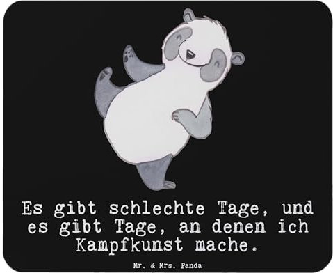 Mr. & Mrs. Panda Mauspad Panda Kampfkunst - Geschenk, Mousepad, mausteppich, Mausmatte, computermatte, mousematte, Kampfsportarten, Selbstverteidigung