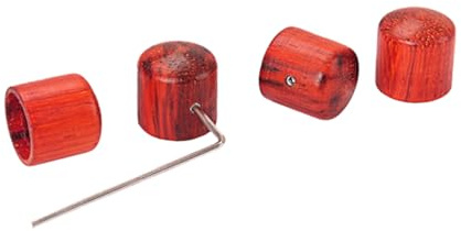 SUPVOX 4pcs Redwood Effect Pedal Knobs Control Amplifier Knobs for Guitar Includes Wrench Tool for Electric Guitar and Bass