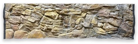 ZooPaul Aquarium Rückwand 3D 200x60cm Terrarium Hintergrund Fels Stein Wurzel Struktur Amazonas NEU