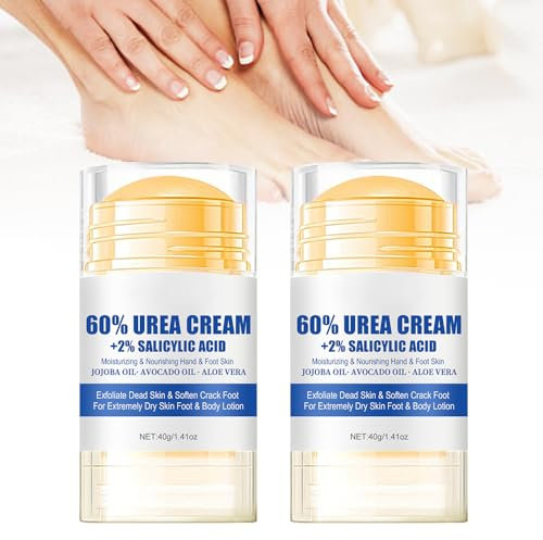 Hydrating and Anti-Cracking Foot Cream, 2024 Neuest Feuchtigkeitsspendende und Anti-Riss-Fußcreme, Urea Creme Fußpflegecreme Fußpflege Lindert extreme Trockenheit und Rissbildung der Füße (2)