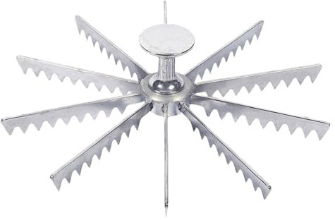 NyC588 Marqueur à tarte entier 6 tranches/10 tranches en alliage d'aluminium et séparateur de portions pour moule à tarte et séparateur de portions NyC588 (C, taille unique)