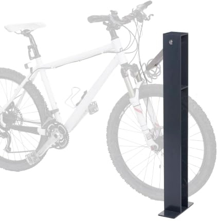 Mendler Fahrradbügel HWC-G20AM 96x24x10cm verzinkter Stahl - anthrazit | Fahrradständer, Anlehnbügel, Outdoor-pulverbeschichtet
