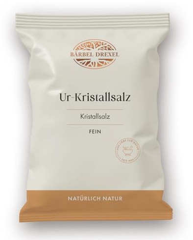 BÄRBEL DREXEL® Rosa Kristallsalz (Tiefebenen Rand Himalaya) FEIN, feines Natursalz (750g) Für Feinschmecker, 100% Veganes Speisesalz, Reines Steinsalz, Naturbelassen Unbehandelt, Ur-Salz