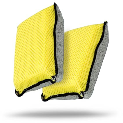 Maxshine Universal Multipurpose Microfiber Applicator – Ultra-Soft, Double-Sided Pad for Waxing, Polishing & Washing – Highly Absorbent, Scratch-Free Auto Detailing Sponge