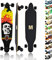 MAXOfit Longboard Jamaica No. 01 - Top Mount Board mit robustem Deck und mittelweichen Rollen - Top-Mount Achsen und Cutouts für eine hohe Wendigkeit und stabiles Fahren