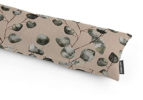 SCHÖNER LEBEN. Zugluftstopper Eukalyptusblätter Natur grün, Auswahl:110cm Länge