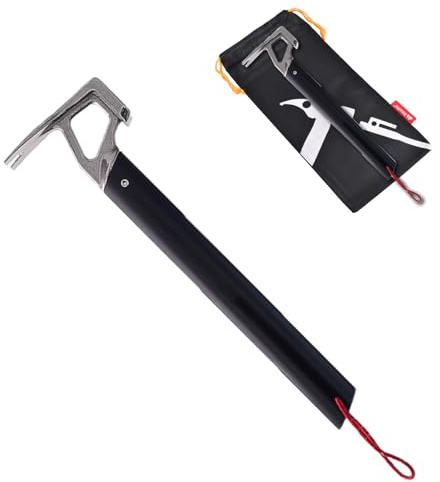 TRIWONDER Marteau de Camping Maillet de Tente Outil d'Extérieur Multifonctionnel pour Piquet de Tente Trekking (B - Noir)