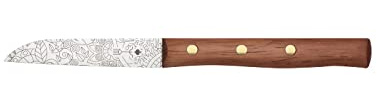 Zöppken Style - Das premium Herder-Messer aus Solingen. Extra Scharf mit edlem Holzgriff. Allzweckmesser/Gemüsemesser/Schälmesser/Küchenmesser Deutschland Rostfrei