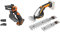 WORX WG324E Akku-Einhand-Astsäge 20V - 12cm Schwertlänge - mit Akku und Ladegerät & WG801E.9 20V Akku-Gras- und Strauchschere WG801E Inklusiv 3 verschiedene Messer, ohne Akku und Ladegerät