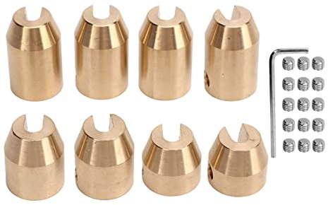 QANYEGN Speichen-Auswuchtgewichte aus Messing, Nachfüllset Für Speichen-Auswuchtgewichte, Speichen-Auswucht-Gegengewichte aus Messing Für Motorräder Und Dual-Sportwagen(8-piece set)