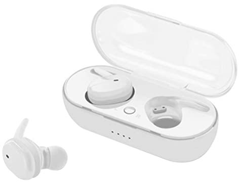 Bai42Ylou Wireless Headphones Waterproof Wireless Ear Buds In-Ear Earbuds Y30 TWS 5.0 Noise Cancelling Headset Bluetooth Earphones Earphones Bluetooth Earbuds for Sport White