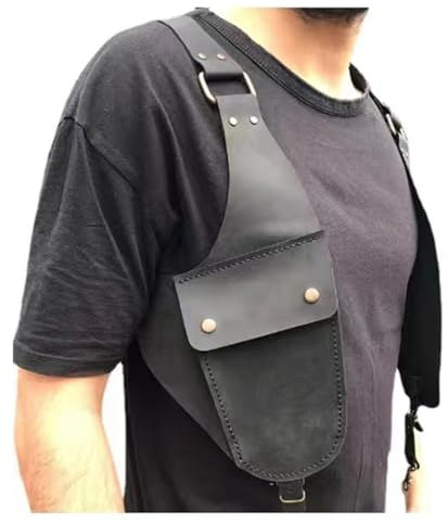 Mittelalter Vintage Unterarmholster, Steampunk Retro Doppelschulter Doppel Gun Holster Western Cowboy Revolver Tasche Für Cosplay Cowboy Kostüm Revolver Zubehör
