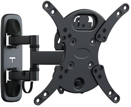 MAHARA TV Wall Mount Bracket - Premium Full-Motion TV & Monitor Bracket, With Arm, Tilt & Swivel upto 43 Screens and 25kg - Easy Installation - All Fixings Included