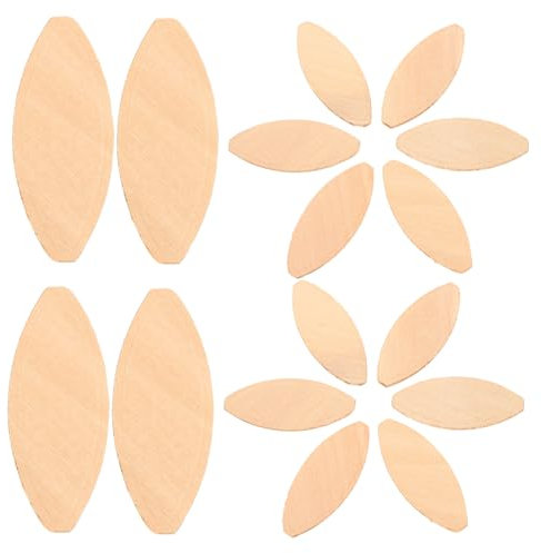 ULTECHNOVO 100pcs Woodworking Joiner Biscuits Wood Biscuit Chips for Slotting Machine Strong Connections