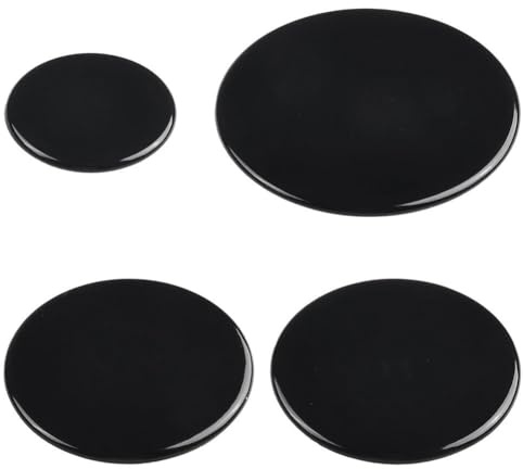 Pesfehhy 4 pezzi tappo bruciatore a gas per fornello 55 mm 75 mm 100 mm per forno bruciatore a gas tappo accessori da cucina piatto