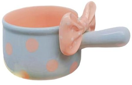 Baoblaze Instant Noodle Bowl French Onion Soup Bowl Single Handle Ceramic Soup Crock for Restaurant Home Salad Chilli Beef Stew Pasata, Blue