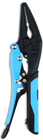 OX Tools Auto Adjust Needle Nose Pliers 7-Inch – Precision Grip, Soft Handle, Quick Release, Locking Pliers for Electrical & Fine Work