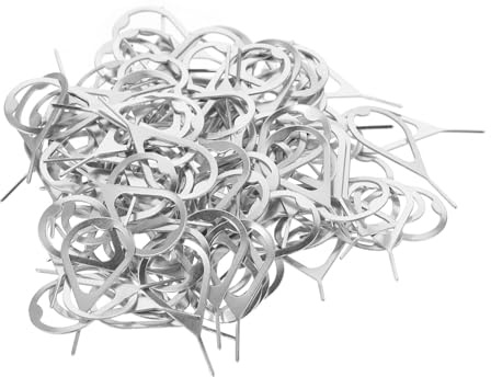 Angoily 100piezas Extractor De Tarjeta Sim De Pin De Expulsión De Sim De Acero Inoxidable para Teléfono Móvil y Tablet Adecuado para y