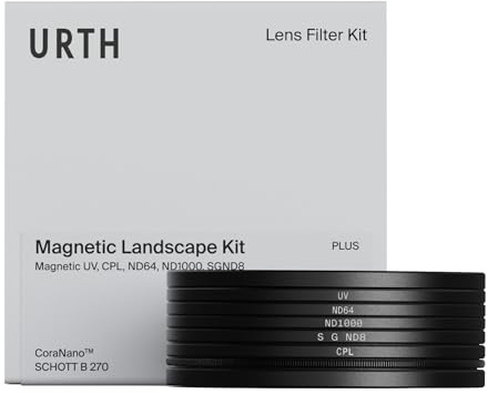 Urth 58 mm Magnetisches 5-in-1 Filterkit (Plus) | UV, CPL, ND64, ND1000 & Soft Grad ND8, mehrfach beschichtetes HD-Optikglas Kamerafilter