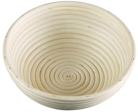 Frieling Banneton Brotgärkörbchen – 20,3 cm, beige, rund, Sauerteig-Gärkörbchen und Brotschalen zum Aufgehen und Backen