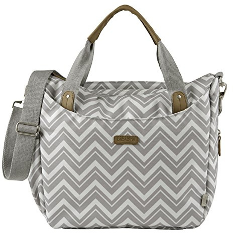 BabaBing Roma Wickeltasche (grau Chevron)