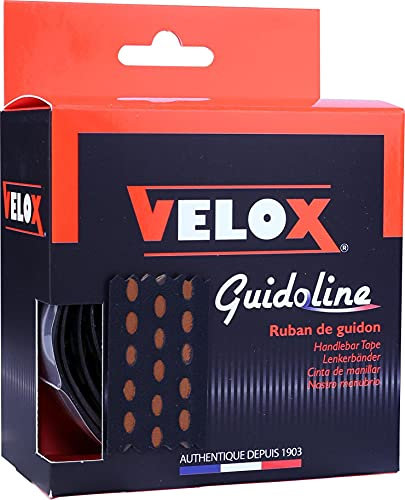 Velox Bi-Colour Lenkerband, Schwarz/Vintage Braun, Einheitsgröße