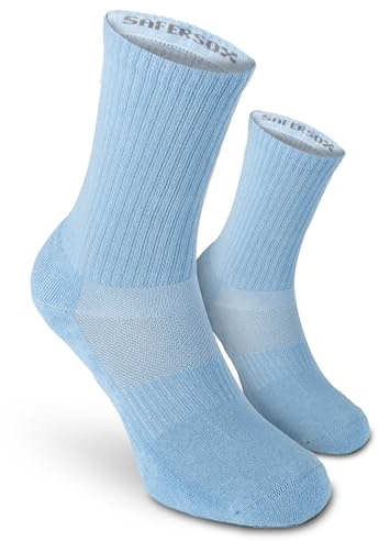 Safersox Chaussettes anti-moustiques, 1 Paire, Bleu clair, 39-42