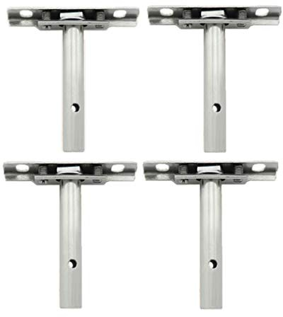 4 Supports invisibles de soutien de flottement d'étagère cachée, bâti aveugle pour l'étagère à la maison de mur de DIY, paquet de 4