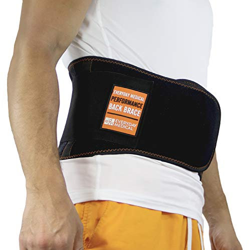 EVERYDAY MEDICAL Lumbar Support Belt I Lower Back Brace I Targeted Lower Back Pain Relief for Back Spasms, Sciatica, Weight Lifting Waist Gym Belt for Sports I For Men and Women l XXL / 2XL