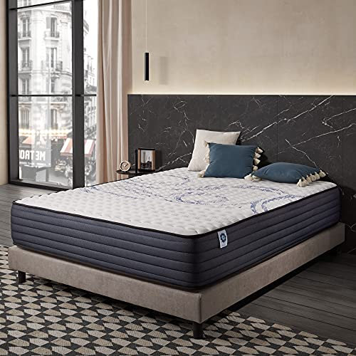 Naturalex - PerfectSleep - Matratze 180x200 cm - Kaltschaummatratze 180x200 cm H4 - Matratze 180x200 30 cm Hoch - Öko-tex Zertifiziert - Latex Blue 7 Zonen