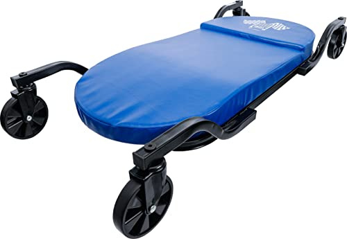 BGS 2851 | Werkstatt-Rollbrett | extra flach | 1090 x 485 mm | 4 um 360° schwenkbare Kunststoff-Lenkrollen | Tragfähigkeit max. 180 kg | Stahlrohrrahmen | Polster abwaschbar