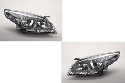 Johns, Lot de phares adapté pour Renault Mégane III 11/08-03/12 H7/H7 gauche & droite