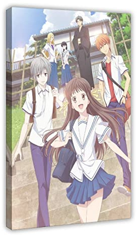 Anime Fruit Basket Poster 5 Canvas Poster Wall Art Decor Print Picture Paintings for Living Room Bedroom Decoration Frame-style 12x18inch(30x45cm)