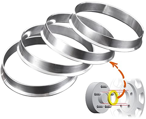 JINGLING Anelli centrali per mozzo da 56,1 a 54,1 OD = 56,1 mm ID = 54,1 mm Anello mozzo centrale ruota per auto in lega di alluminio 4 PZ 1 anno di garanzia