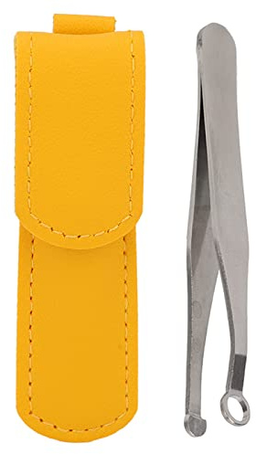 Pinzette Zum Trimmen von Nasenhaaren, Edelstahl-Augenbrauenschneider, Universelle Pinzette mit Rundem Kopf, Augenbrauenschneider, Trimmer für Männer und Frauen, Freundliche Runde