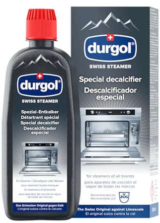 Durgol Swiss Steamer for Ovens and Steam cookers, Descaler and Decalcifier for All Brands of Steamer Ovens, 500 millilitres