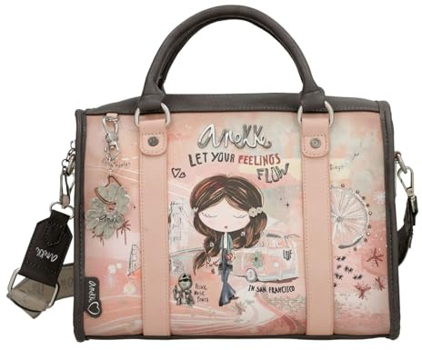 Anekke Peace & Love Bowling Handle Bag Pink