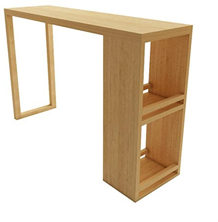ZERAPH round outdoor table Household Small Bar Wooden Household High-foot Bar Table Wine Cooler Milk Tea Shop Small Tables and Chairs round extending dining table (Color : 150 * 40 * 105cm)